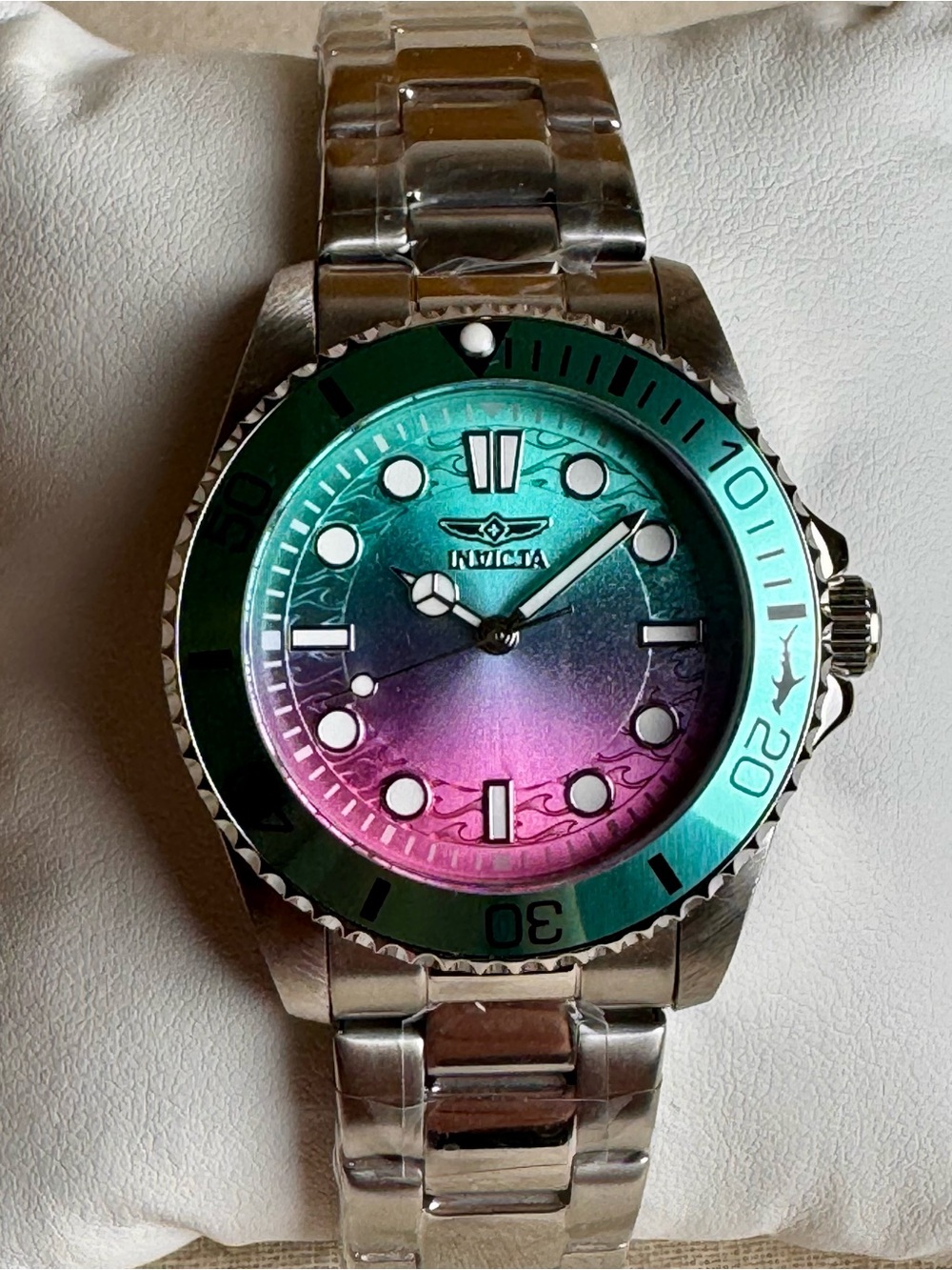 Invicta Pro Diver Teal/Pink 34mm Women's Quartz Dive Watch 50947 NWT